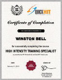 Winston Bell, personal trainer