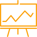 blackboard with chart