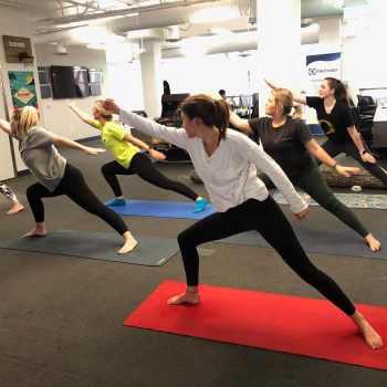 group yoga class